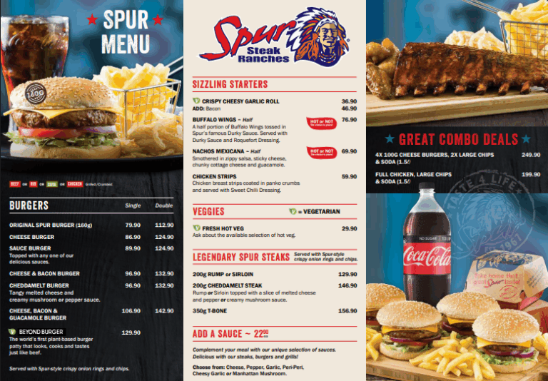 Spur Menu Prices